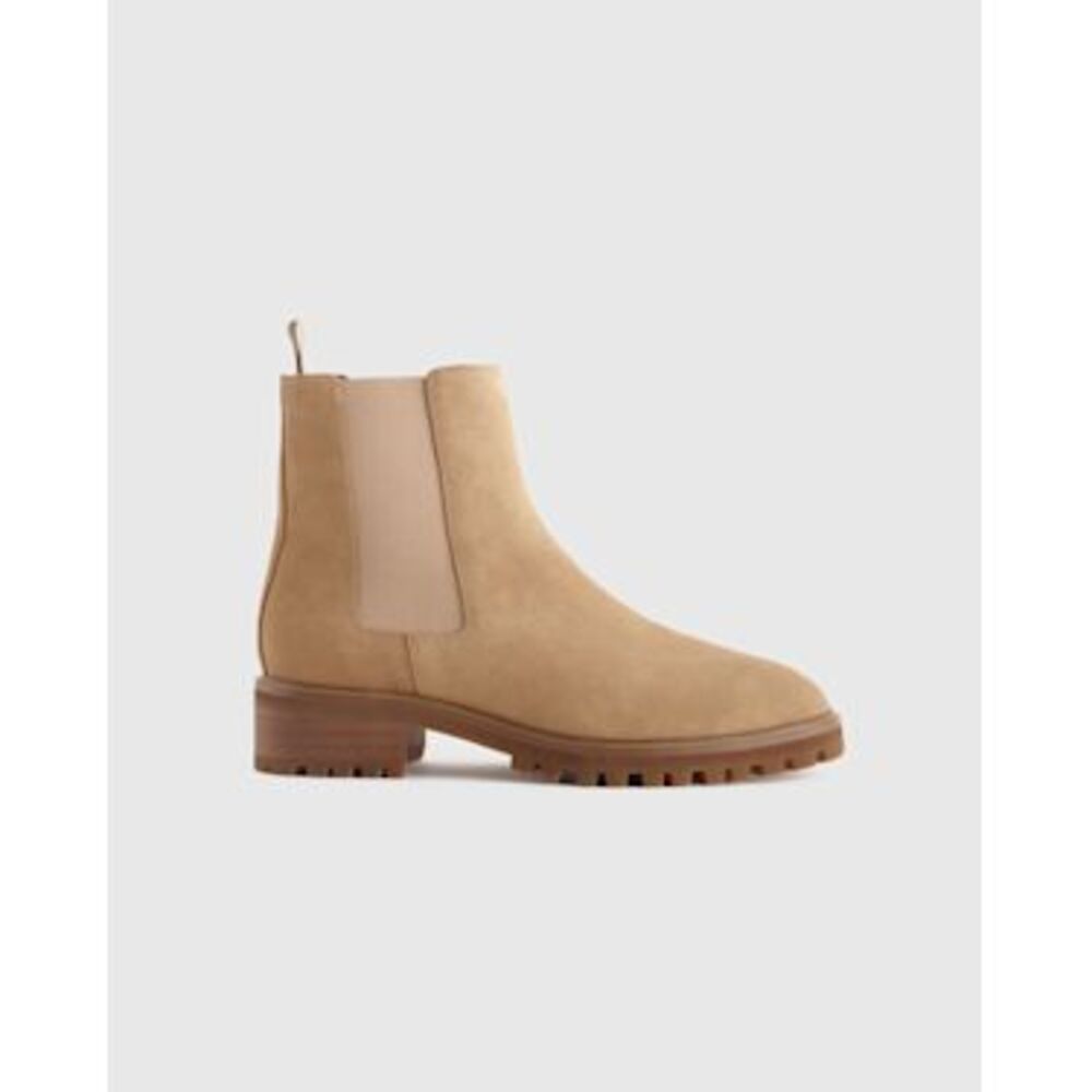 Quince Tan Suede Chelsea Boots